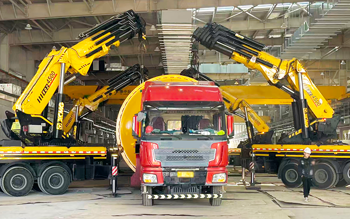 四臂聯(lián)動破局！徐工 SQZ4500C 低矮廠房 “扛鼎” 160t